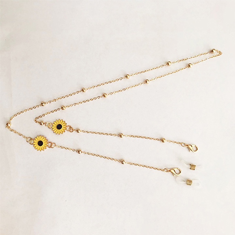 Kacamata Hitam Baru Rantai Kacamata Ins Logam Rantai Topeng Lanyard