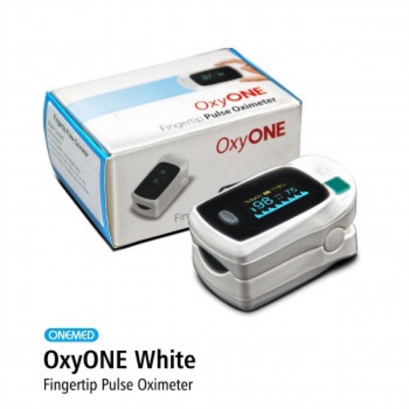 Oxy One White OneMed Fingertip Pulse Oxymeter