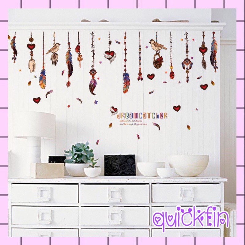 wall stiker / wall sticker / stiker dinding / pajangan dinding dream catcher