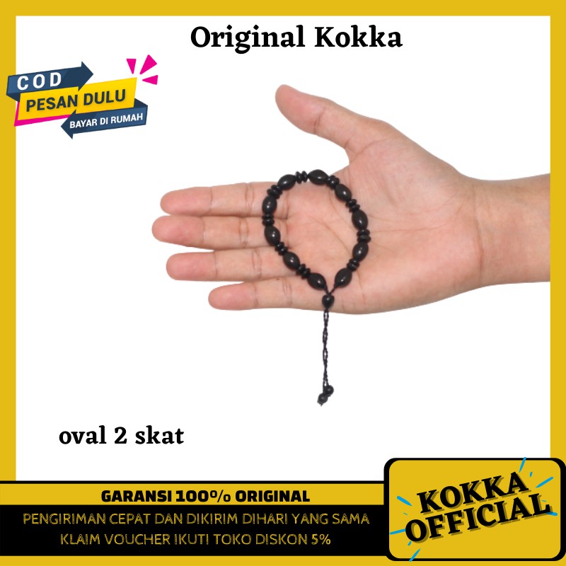 (COD) Gelang Kaukah Oval Skat Asli Kayu Kaoka Kaokah Kauka Koka Kokkah By Kokka Official