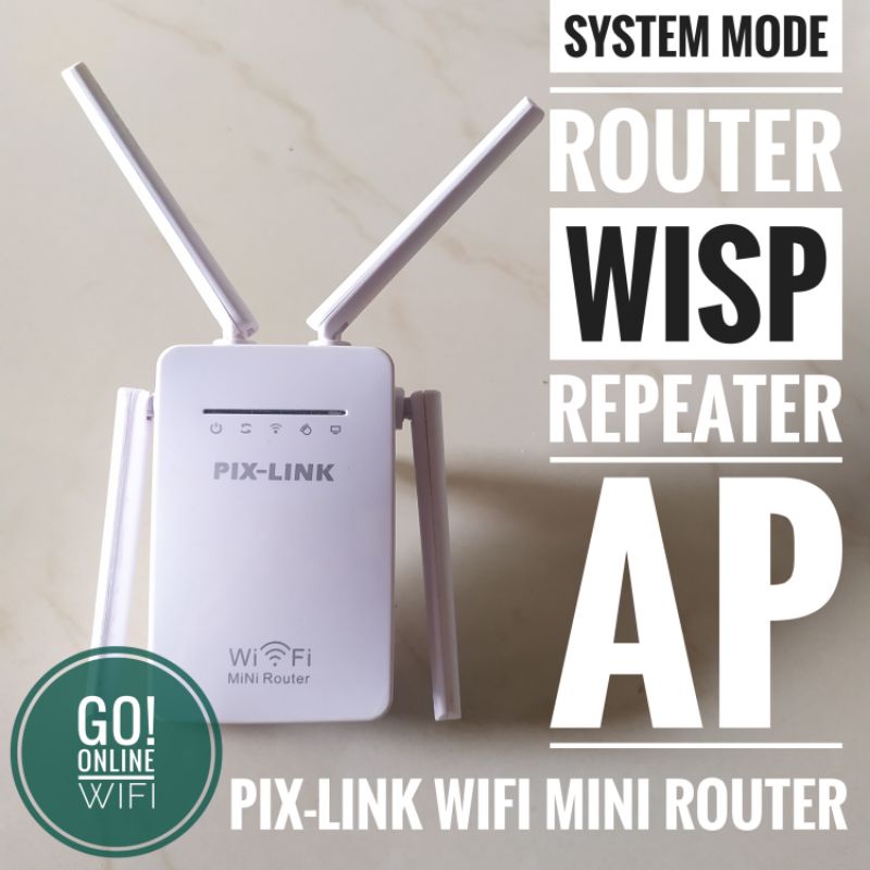 Wifi Mini Router PIX-LINK Support Repeater Dan AP Akses Point