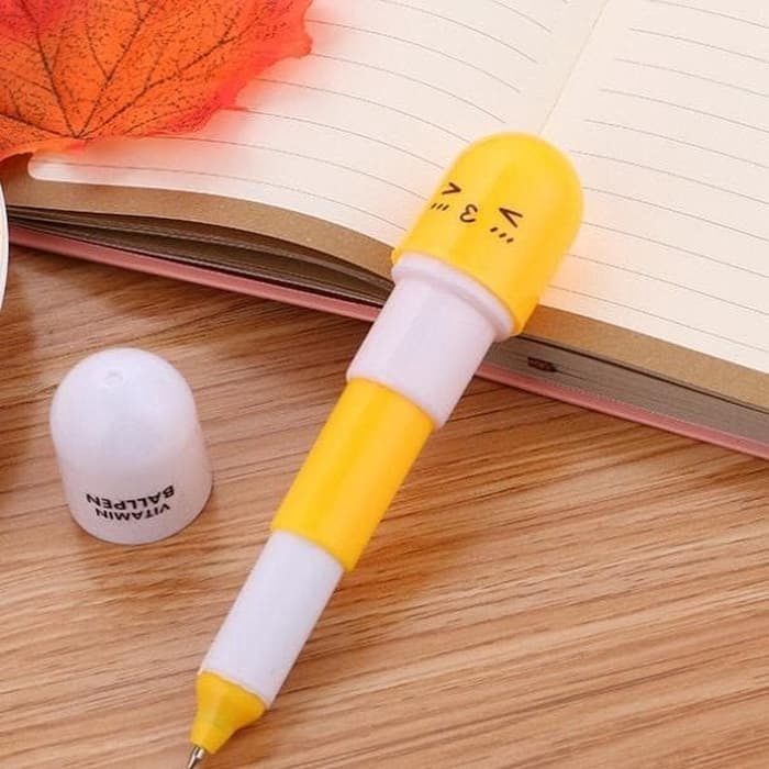 Pulpen Kapsul Smile Souvenir Warna Warni