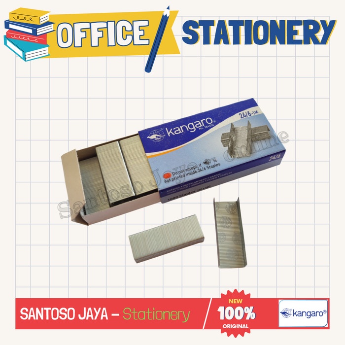 

Staples KANGARO 24/6-1M - Isi Stapler KANGARO No.3 - 24/6