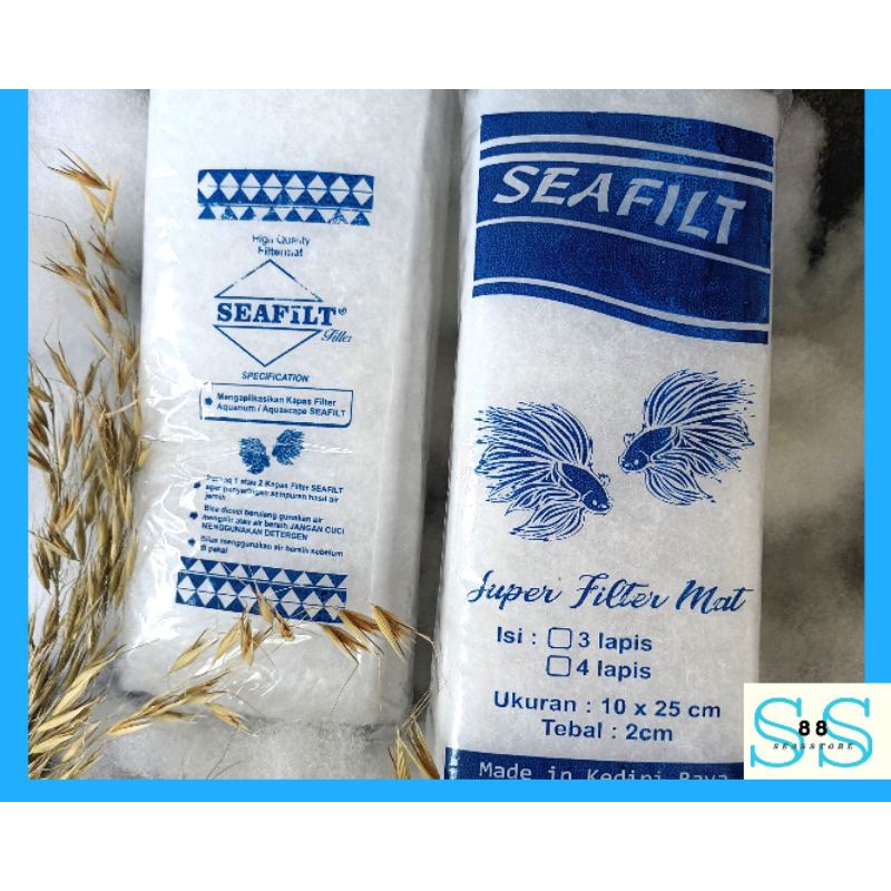 Kapas filter aquascape/Kapas Filter Aquarium/busa hitech/Saringan Kolam Ikan