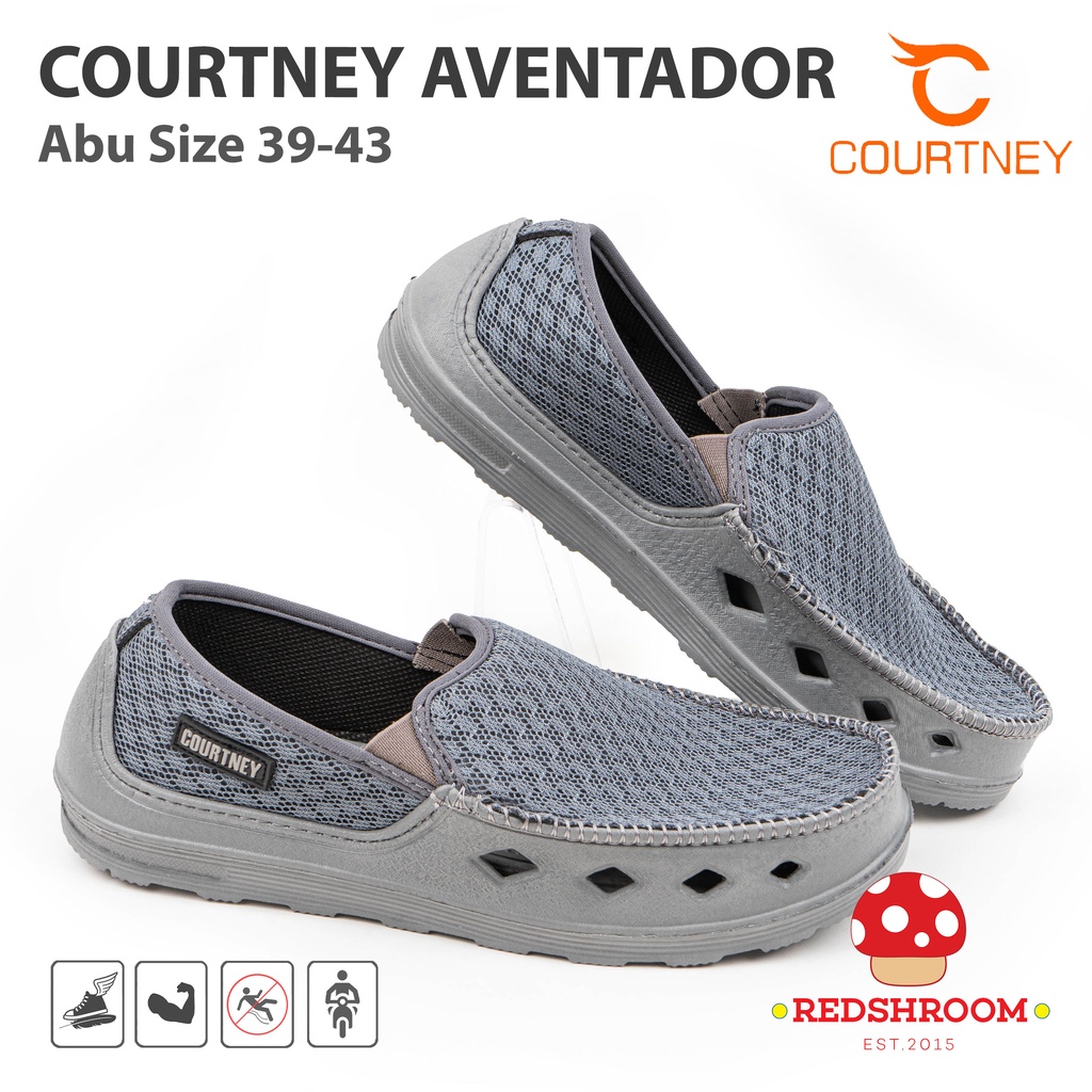 Sepatu Ardiles Courtney AVENTADOR ABU - Fashion Casual Pria