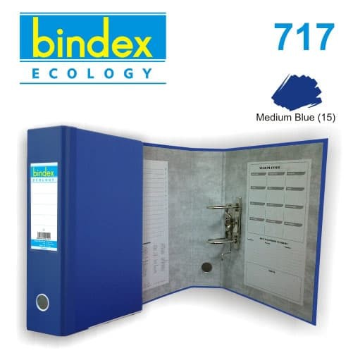 

Binder Plastik - Binder Loose Leaf - Binder Polos Ordner Bindex 717 Folio 75 Mm - Biru Produk