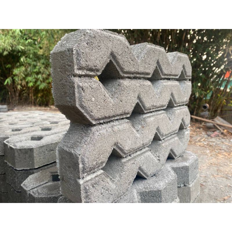 Paving grassblock model lubang 8 tebal 6 cm K250.