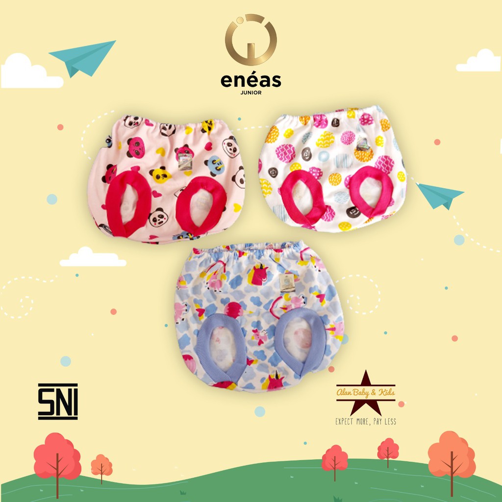 Eneas Junior Celana Kacamata Per 6 Pcs Motif Cewe