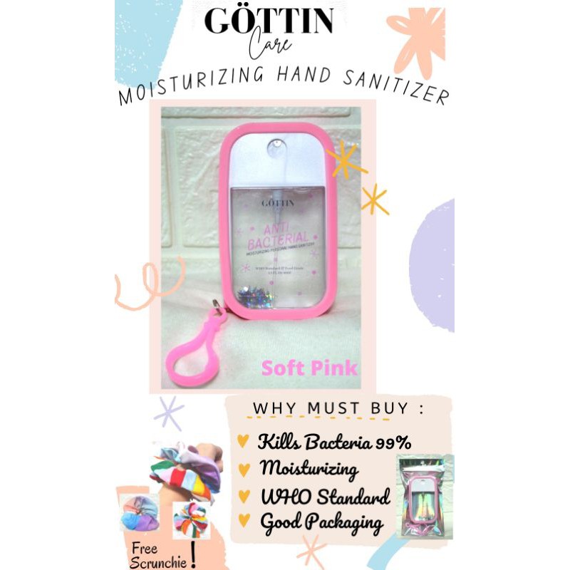 Jual [GOTTIN CARE] Moisturizing Pocket Hand Sanitizer with Case Dupe