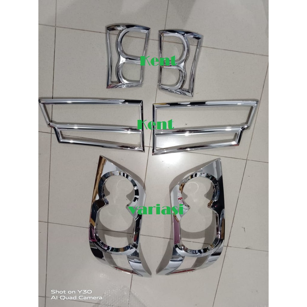 Paket garnish Depan Belakang Mobil Daihatsu Luxio Chrome