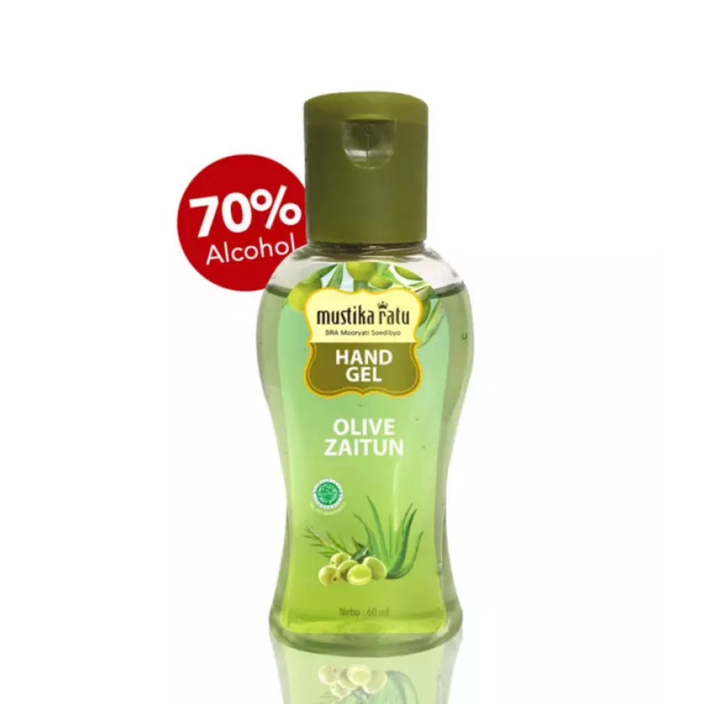 MUSTIKA RATU Hand Gel Sanitizer 60ml Olive Zaitun