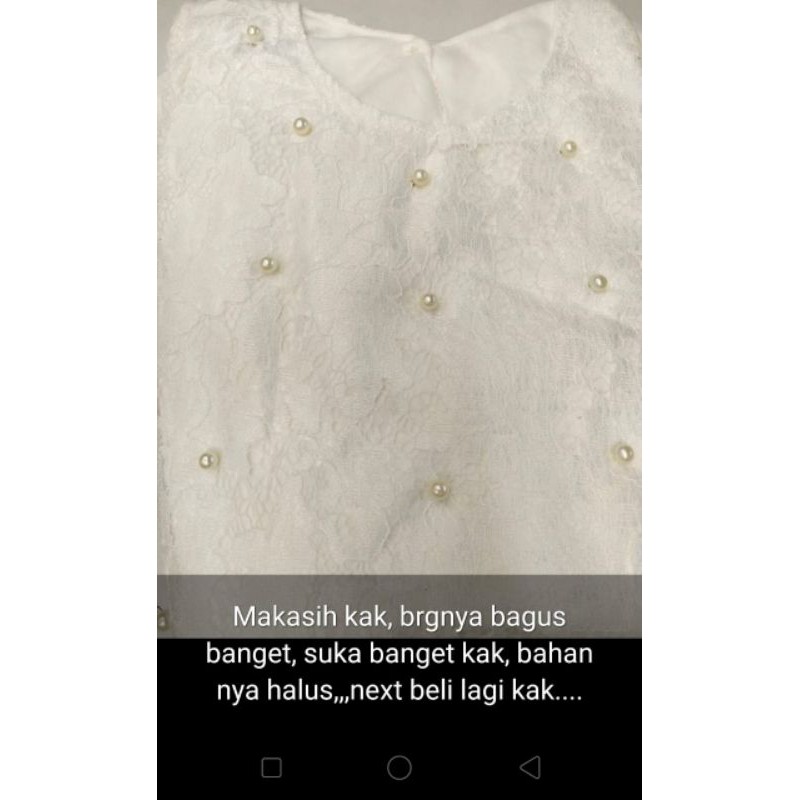 (Oval) BLUS BRUKAT ATASAN BRUKAT PUTIH ATASAN BRUKAT BRUKAT BROKAT PUTIH