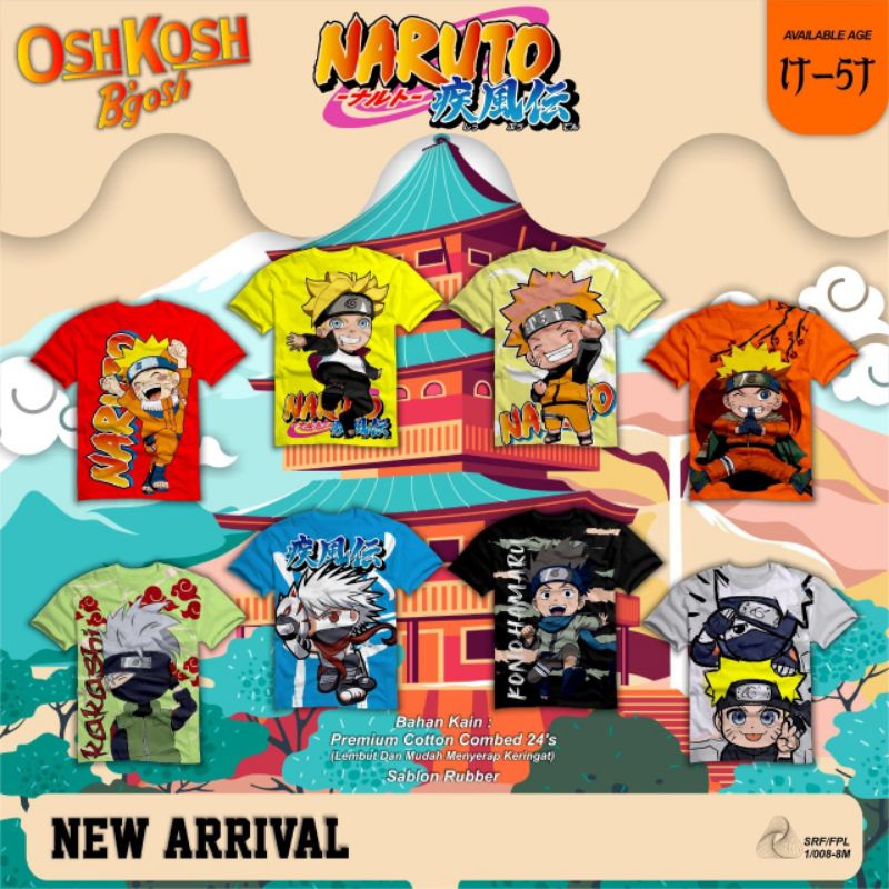 Kaos anak Naruto oshkosh bgosh