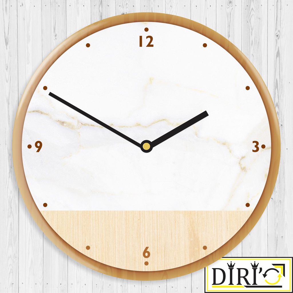 Jam Dinding Kayu Minimalis Dekorasi Ruang Tamu Vintage Hiasan Rumah Modern Klasik