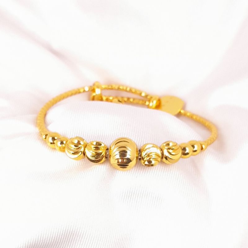 gelang kaku anak polos bola emas gelang bangle gelang kaku gelang xuping gelang imitasi gelang anti 
