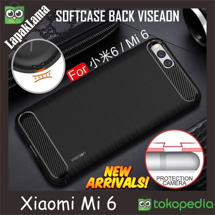 Tersedia Viseaon TPU Case Xiaomi Mi 6 Softcase Back Carbon Fiber Xiaomi Mi6