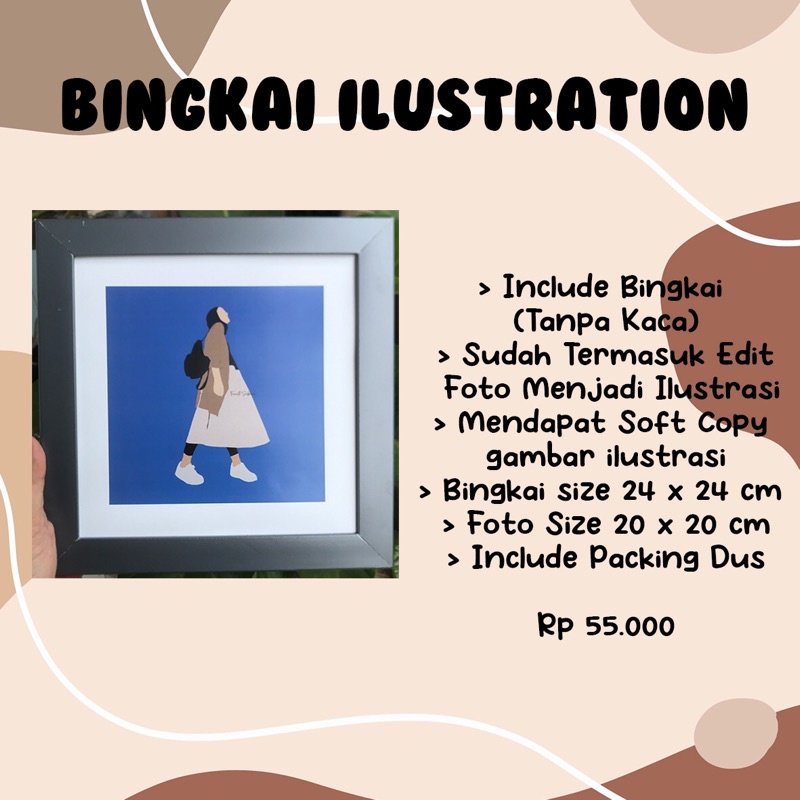 FOTO BINGKAI GAMBAR ILUSTRASI KADO WISUDA KADO ULANG TAHUN KADO PERNIKAHAN