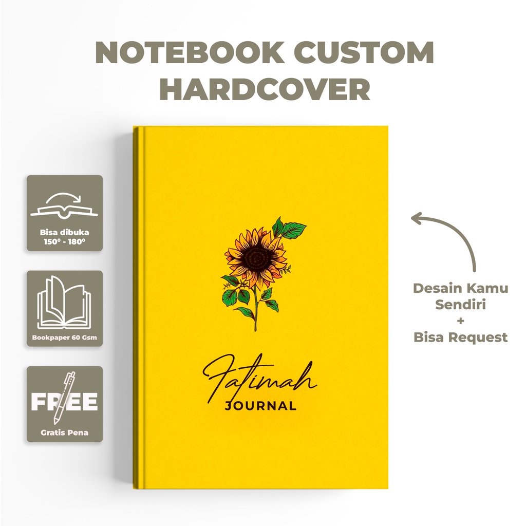 

Notebook A6/A5 Hardcover Premium / FLOWER