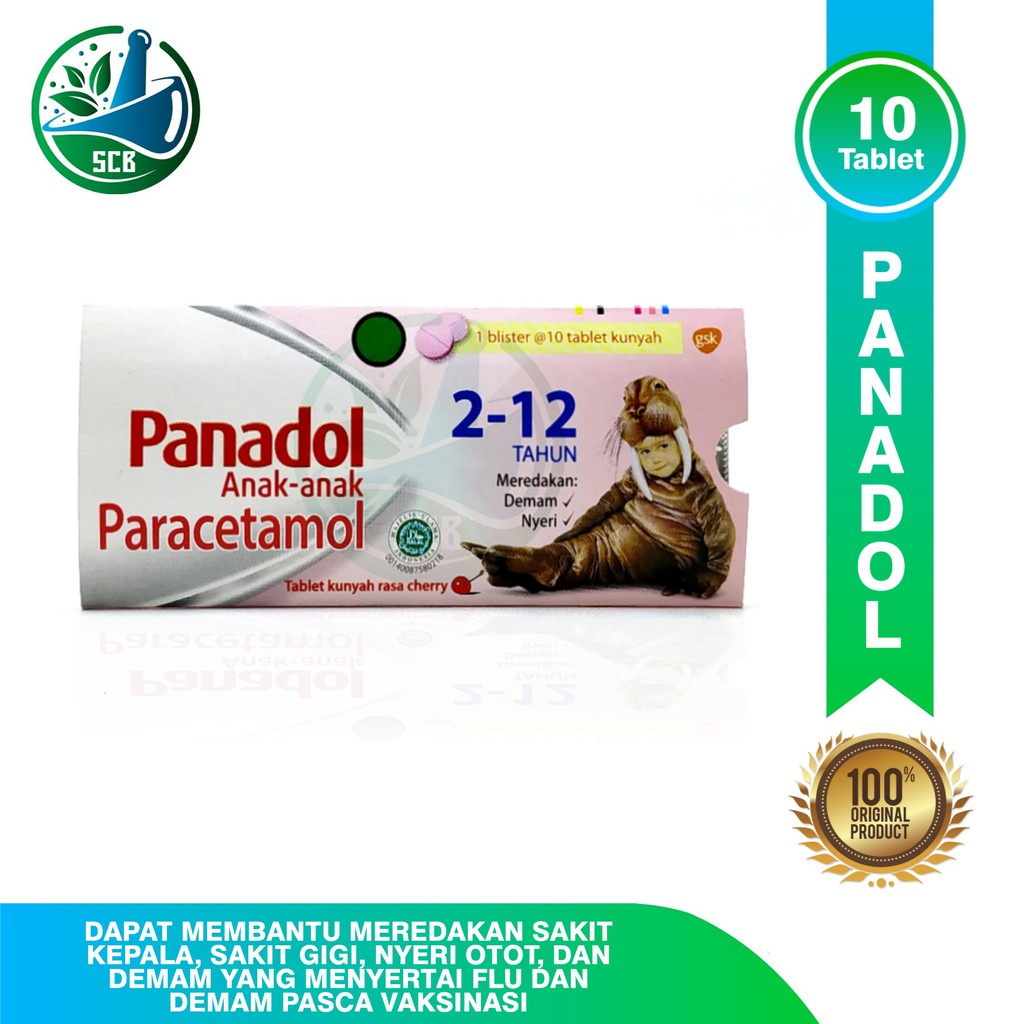 Panadol Anak Anak Paracetamol Strip - Isi 10 Tablet