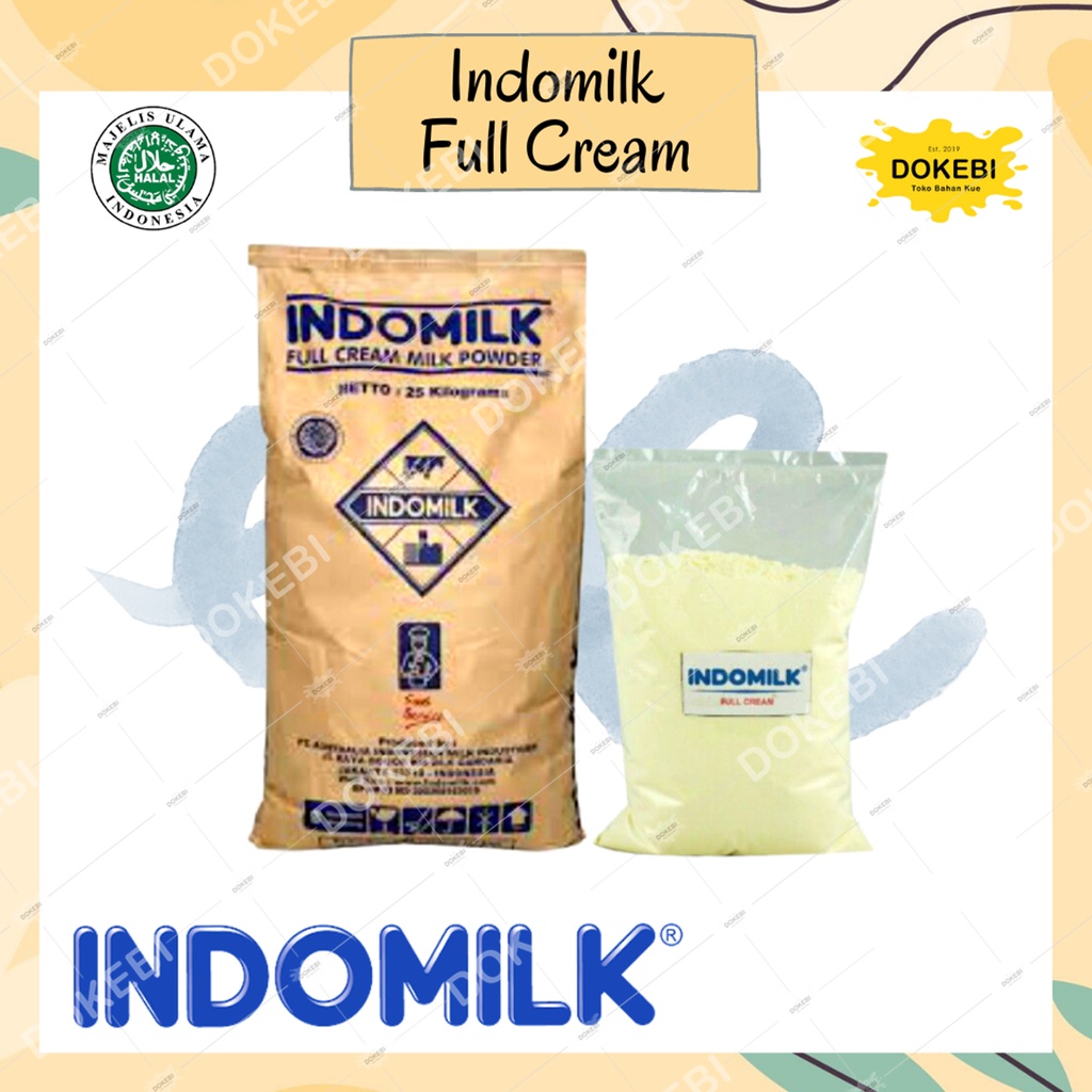 Jual Susu Bubuk full cream Indomilk 1 Kg / Susu Fullcream Indomilk