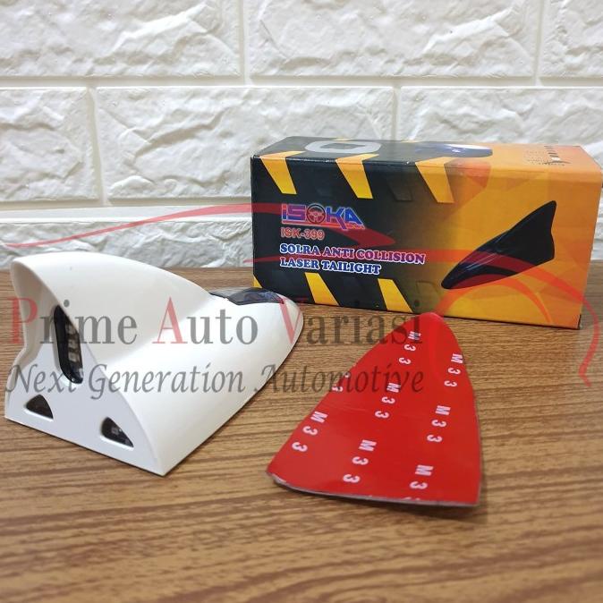 ANTENA HYBRID LED BESAR ANTENA SIRIP HIU LED ANTENA SOLAR LED - PUTIH