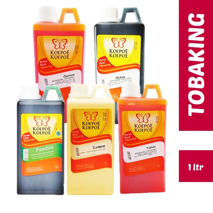 

Pasta Koepoe 1 Liter Perisa Pewarna Kupu Flavouring