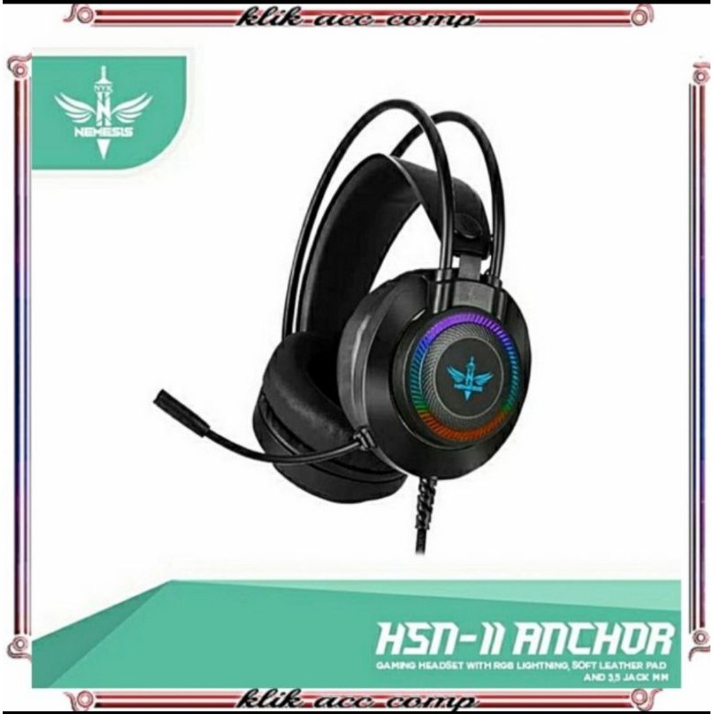 NYK NEMESIS Headset Gaming NEMESIS RGB ANCHOR HS-N11