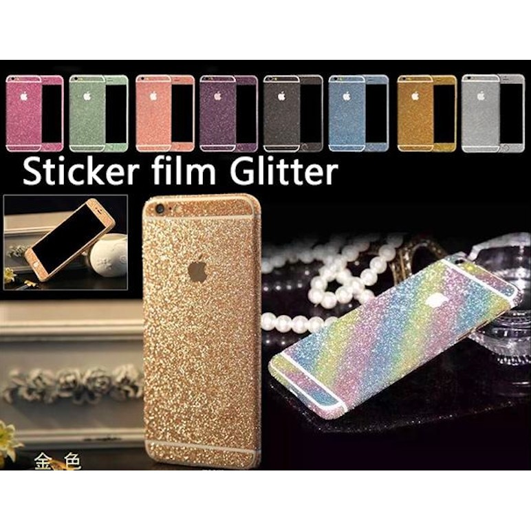 Iphone 5 / 5s /6 / 6s / 6+ / 7 / 7+ / X  / XS / XR/ XS MAX Glitter Skin / Garskin / Sticker / Glitter Case