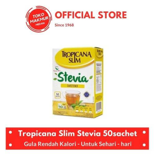 

TROPICANA SLIM STEVIA SWEETENER ISI 50 SACHET