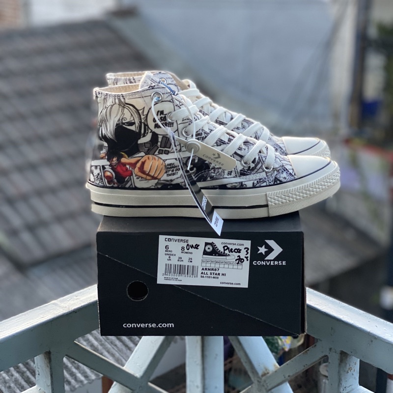 SEPATU CONVERSE 70s X ONE PIECE High PRIA WANITA ALL STAR KARAKTER CONVERSE ONE PIECE PREMIUM BNIB