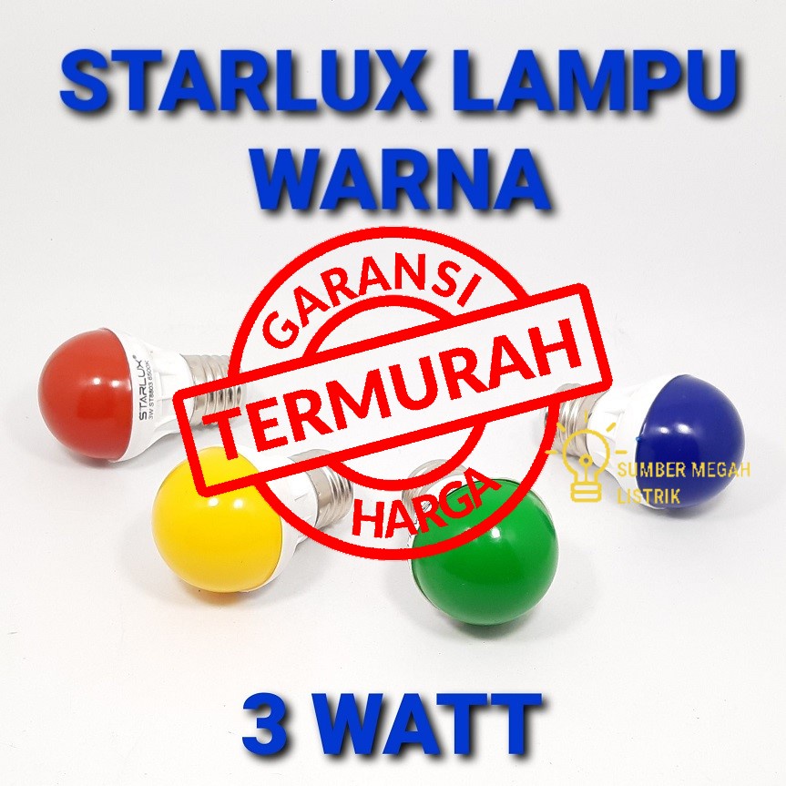 Starlux Lampu Led Warna - 3 Watt