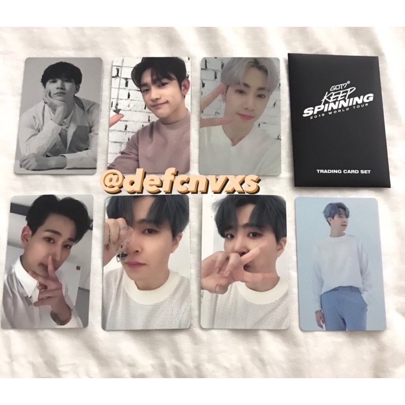 GOT7 Photocard Trading Card Keep Spinning JB Jinyoung Mark Youngjae Bambam