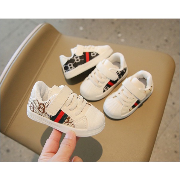 Sepatu anak dan bayi SNEAKER import premium motif ala 8 guccI