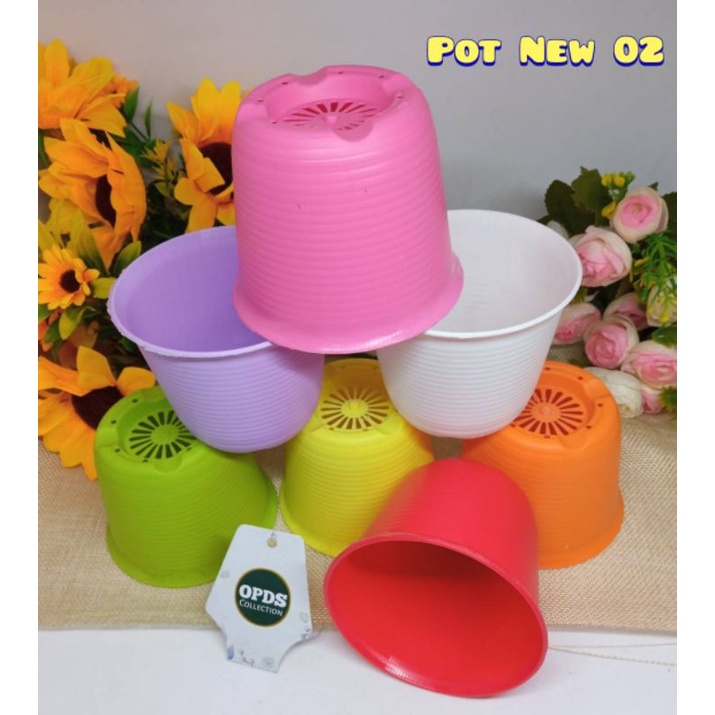 Pot New 02 Pot Plastik Pot Tanaman Bunga Pot Bunga Pot Tanaman Hias