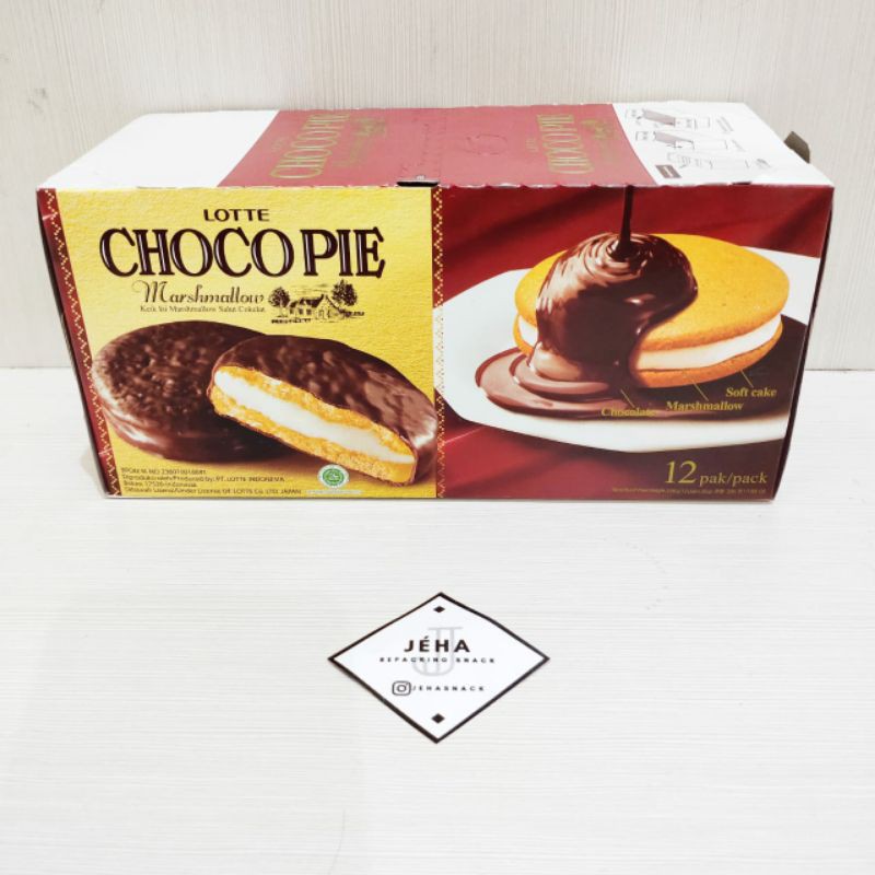 

[ CAKE ] Choco Pie Marshmallow Coklat isi 12pcs