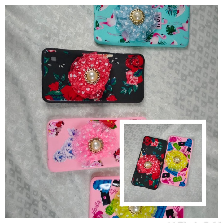 SOFT CASE KARAKTER POPSOCKET BUNGA 5D SAMSUNG J2 PRIME