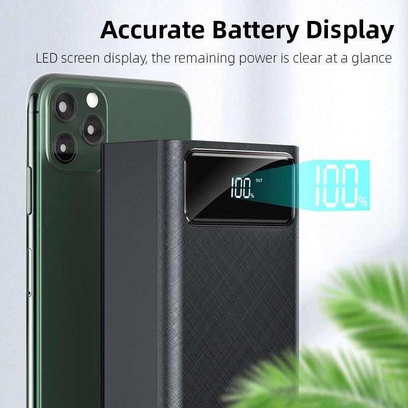 60000mah powerbank Large capacity 3 input 4USB Fast Charging LED Display Portable power bank Externa