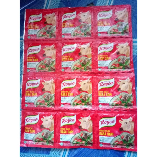 

Royko bumbu kaldu rasa sapi 1 renteng isi 12pcs