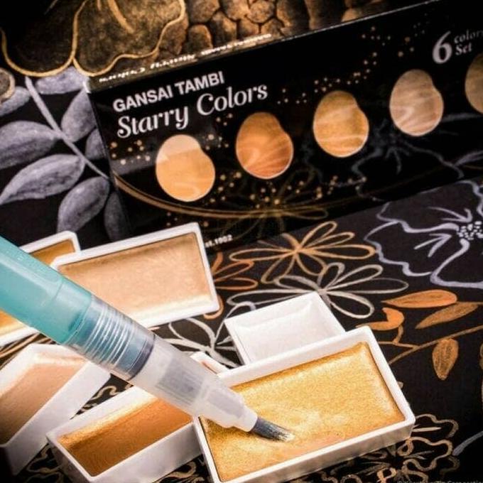 

kuretake gansai tambi starry colors --6clr