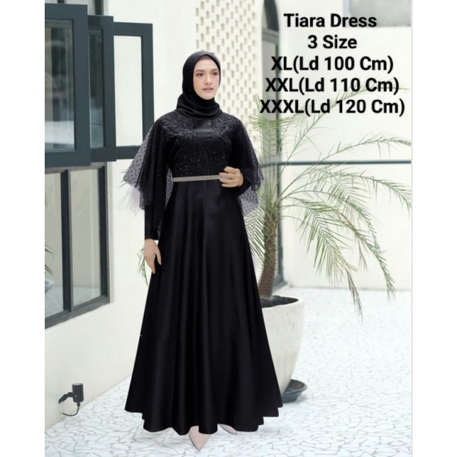 COD☑️PAKAIAN GAMIS WANITA TERBARU/MAXI TIARA DRESS 3 UKURAN XL-XXL-XXXL/PAKAIAN MUSLIM WANITA/GAMIS WANITA BROKAT/CIARA DRESS/DRESS SIARA BROKAT/GOOD QUALITY