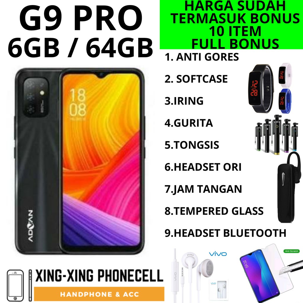 ADVAN G5 & G9 PRO 6/64 RAM 6GB ROM 64GB GARANSI RESMI | Shopee Indonesia