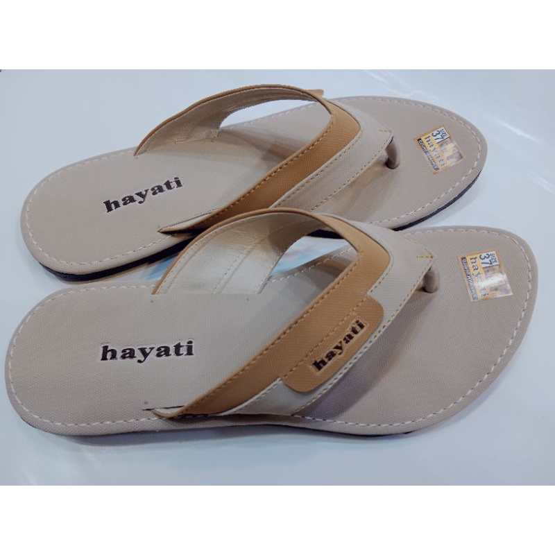 SANDAL WANITA HAYATI SANDAL FLAT WANITA ANTI SLIP SENDAL TASIK HAYATI ORI