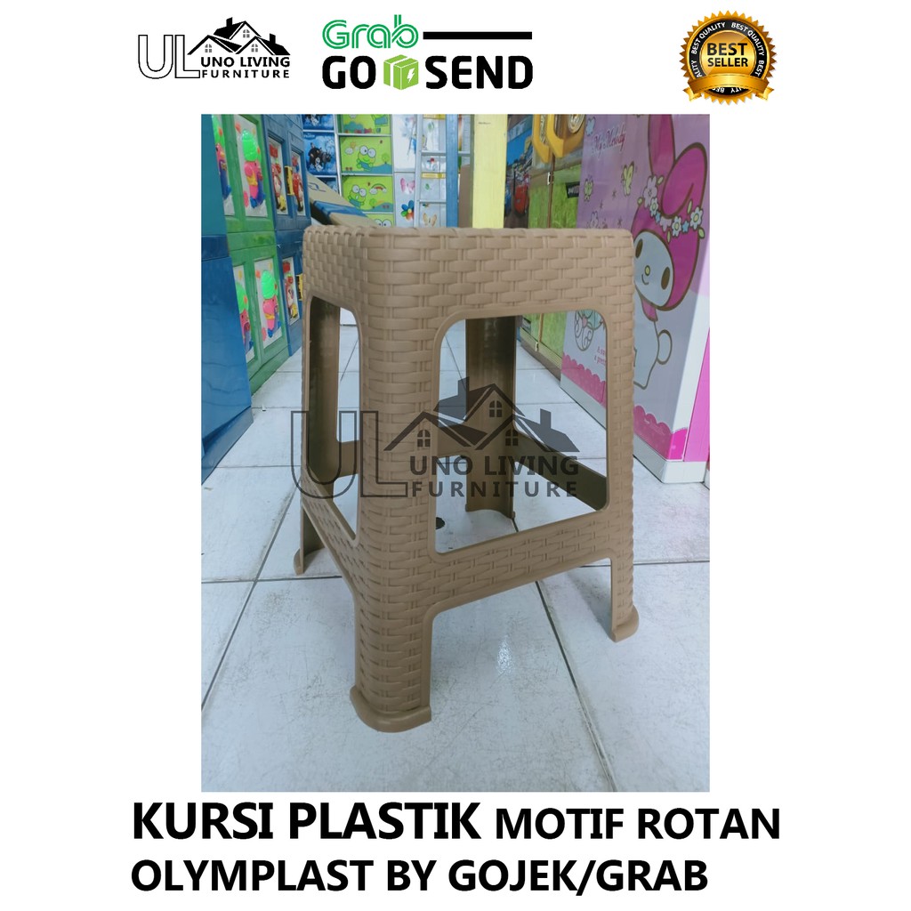 PROMO! KURSI BASO PLASTIK ROTAN / KURSI PLASTIK / KURSI BASO MOTIF ANYAMAN PLASTIK KURSI ROTAN BASO-3