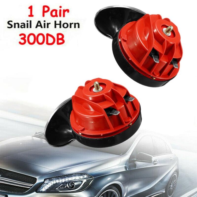 Klakson Mobil Model Snail Loud Horn 12V 300dB 2 PCS - 60B012 - Red