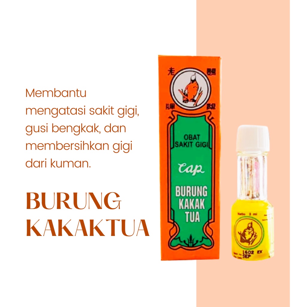 BURUNG KAKAKTUA -OBAT SAKIT GIGI -2 ML