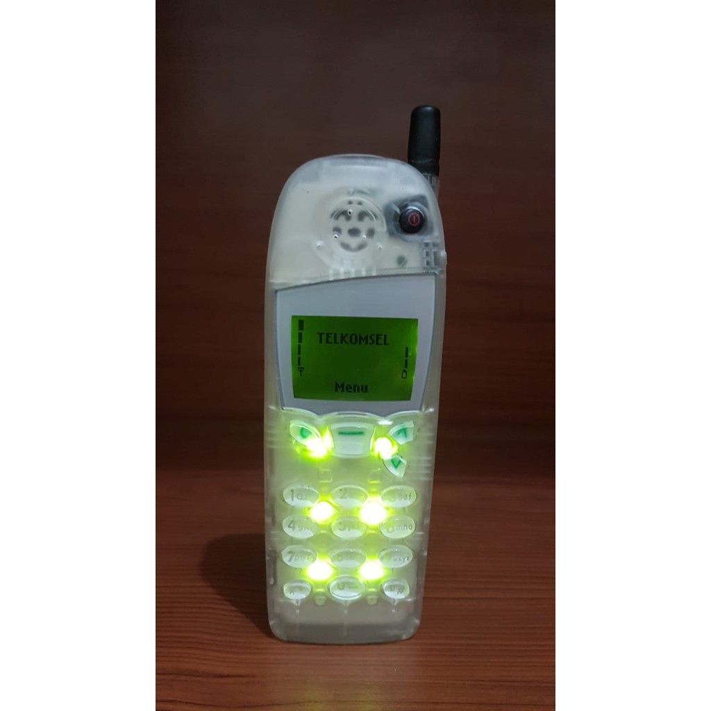 HP Handphone Jadul Nokia 5110 Transparan Transparant Antena Sinyal Mantap Not 6110 Atau 7110