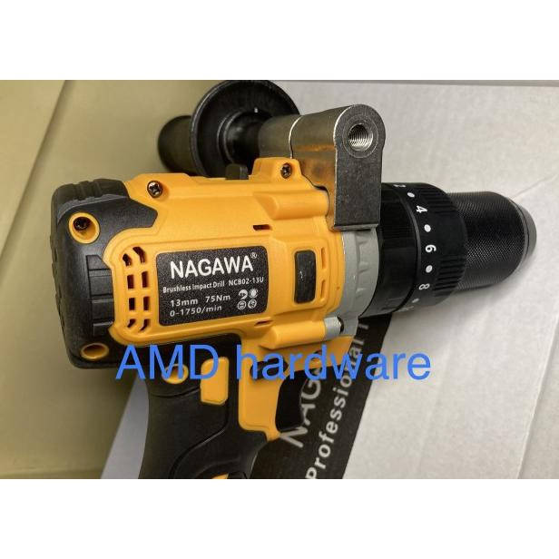 NAGAWA NCB02-13U CORDLESS BOR BETON IMPACT 13mm BRUSHLESS HANYA UNIT