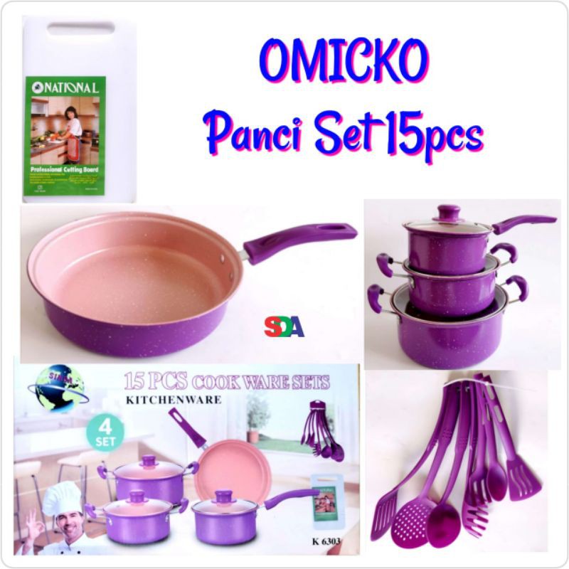 Omicko Panci Set Cookware sets 15 pcs