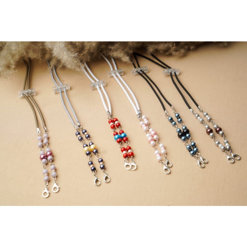Kalung Masker Rantai/Tali Masker Hijab/Strap Masker Hijab Kekinian