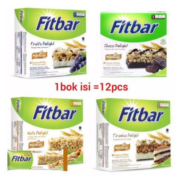 

Fitbar Cemilan Instan Untuk Diet 1 box isi 12pcs